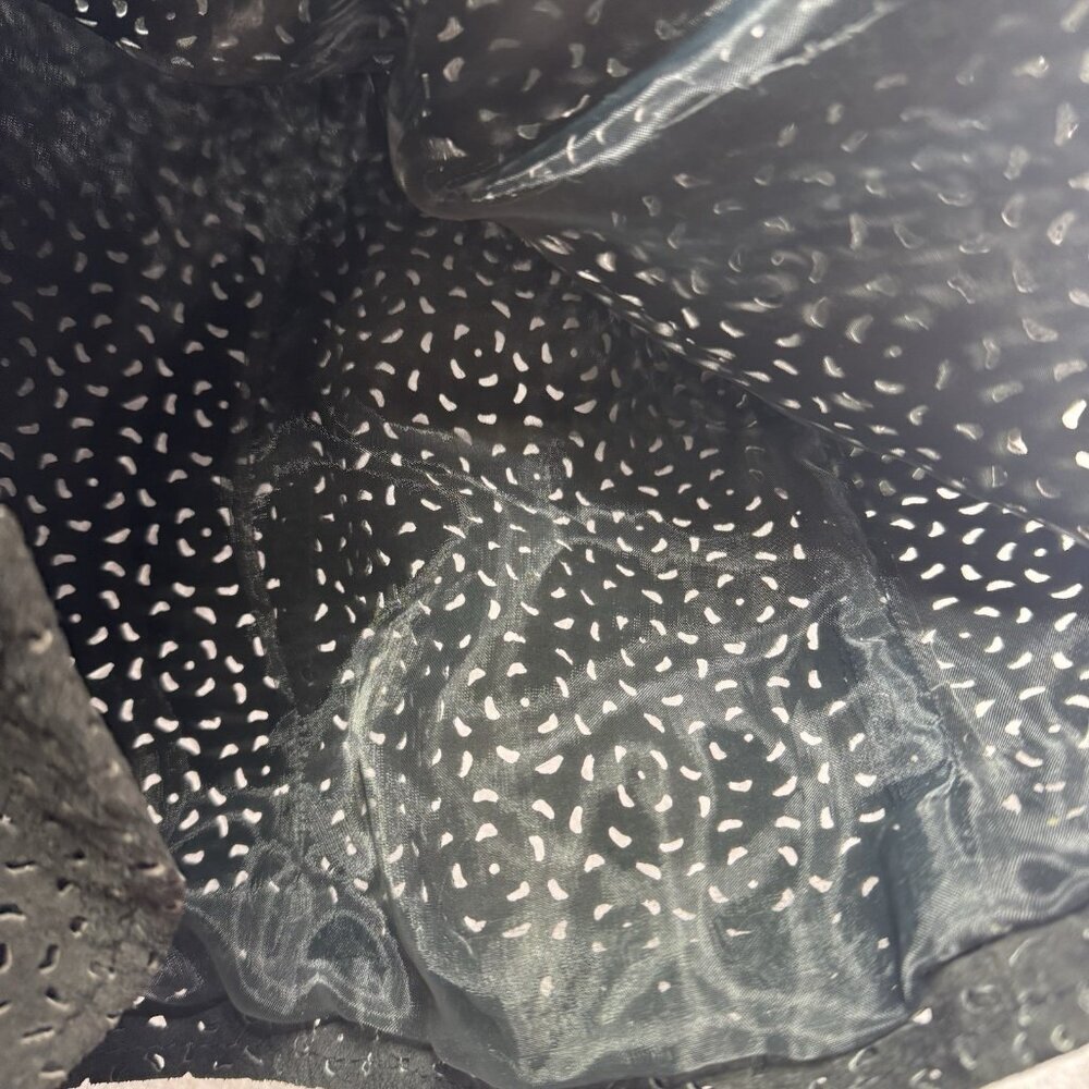 Terry Lewis Classic Luxuries Jacket Womens 1X Black Leather Laser Cut Suede - Picture 6 of 7